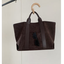 Load image into Gallery viewer, Vintage Suede Large-Capacity Tote Bag