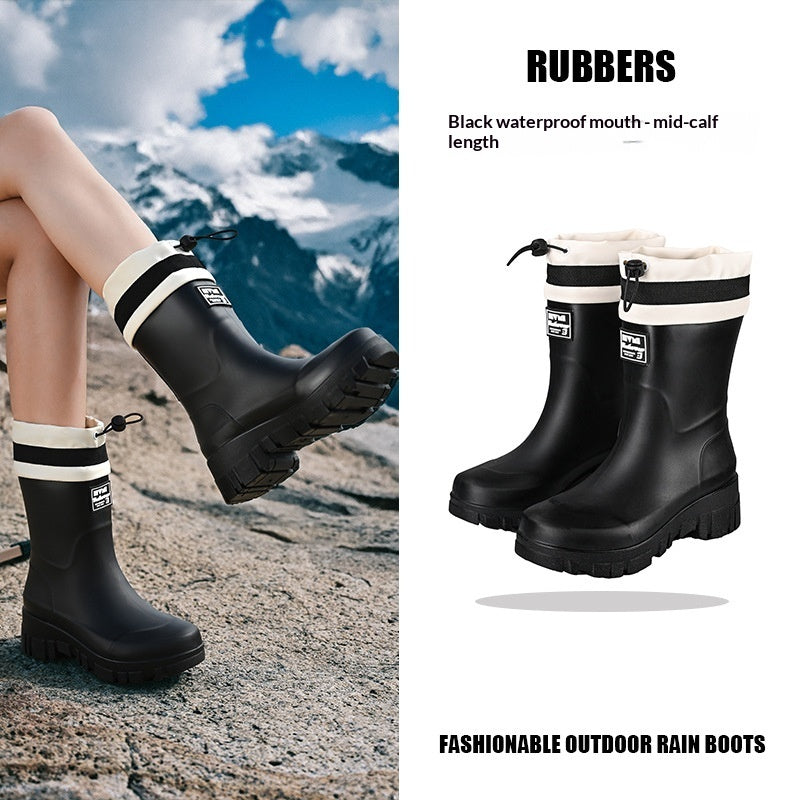 Women's Waterproof Tall Rain Boots | Non-Slip Knee-High & Mid-Calf | All-Season