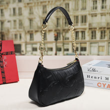 Load image into Gallery viewer, Embossed Letter Crossbody Bag - Women's PU Leather Shoulder Bag with Adjustable Strap