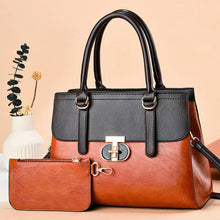 Load image into Gallery viewer, Women's Two-Piece PU Leather Shoulder Bag Set | Crossbody Handbag + Mini Coordinating Bag