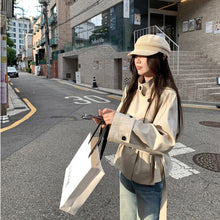 Load image into Gallery viewer, Early Autumn Korean-style Trench Coat Women's Short Jacket