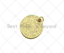 Load image into Gallery viewer, Black Enamel black cz swirl charm, 18K Gold Medallion Charm,Sku#L566