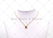 Load image into Gallery viewer, CZ Micro Pave Night Owl Pendant, Sku#LK535