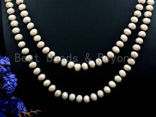 Load image into Gallery viewer, 60 inches/36inches Hand-Knotted Beige Crystal Necklace, D5