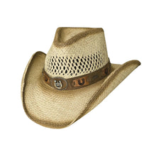 Load image into Gallery viewer, Bullhide Lucky Strike - Genuine Panama Straw Cowgirl Hat