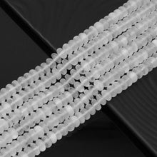 Load image into Gallery viewer, Genuine Selenite Rondelle Smooth Beads, Sku#U1674
