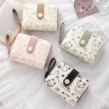 Load image into Gallery viewer, Japanese-Style Women's Clutch Wallet - Fresh Sweet PU Leather Compact Wallet