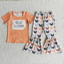 Load image into Gallery viewer, Just a girl who love chickens outfit