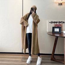 Load image into Gallery viewer, Solid Color Lazy Style Loose Mid-length Sweater Coat Women's Fashion