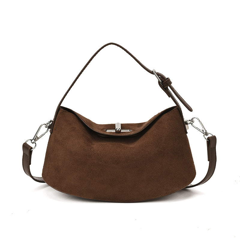 Women's Retro Dumpling Tote Shoulder Bag – PU Leather Handbag with Multiple Pockets