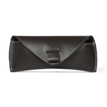 Load image into Gallery viewer, Brown Guard Leather Sunglass Case