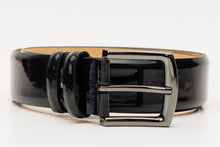 Load image into Gallery viewer, The Royal Hand Craft Black Patent Leather Belt