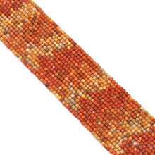 Load image into Gallery viewer, Genuine Multicolor Coral Faceted Cube Beads, 2.5mm, Sku#U1545