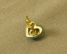 Load image into Gallery viewer, CZ Enamel Heart Stud Earrings, Sku#J336C