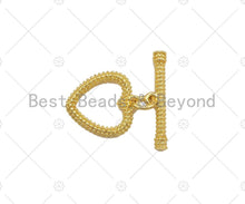 Load image into Gallery viewer, 1 Set Round Ring/Heart With Bar Toggle Clasp,Necklace Bracelet Gold Toggle Clasp,21x15mm/20x13mm/20x13mm/20x9mm/16x14mm, Sku#JL25