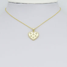 Load image into Gallery viewer, Star CZ On Heart Charm Pendant, Sku#LX774