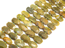 Load image into Gallery viewer, High Quality Natural Yellow Green Opal Rectangle Faceted Beads, Natural Yellow Green Opal beads, 16x22mm, sku#U657