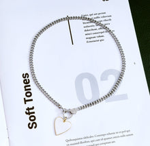 Load image into Gallery viewer, Heart Star Cuban Chain Necklace, sku#CL07