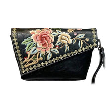Load image into Gallery viewer, Embroidered Chinese-Style Women's Handbag - PU Leather Crossbody Shoulder Bag with Multiple Compartments