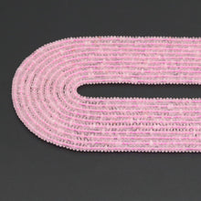 Load image into Gallery viewer, 2x4mm Rondelle Smooth Rose Quartz Beads, Sku#U1959