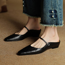 Load image into Gallery viewer, Women's Retro Leather Slingback Wedge Sandals - Premium Cowhide Platform Heels