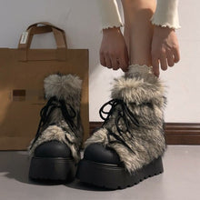 Load image into Gallery viewer, Women's Warm Faux Fur Lined Winter Snow Boots - Non-Slip Mid-Calf Boots