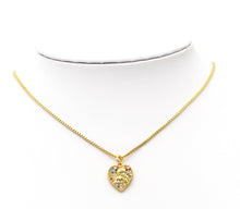 Load image into Gallery viewer, CZ Angel Heart Charm, Sku#B156