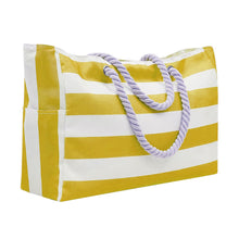 Load image into Gallery viewer, Embroidered Striped Beach Bag With Large Capacity