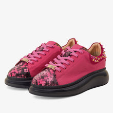 Load image into Gallery viewer, The Venezia Fuchsia Leather Women Sneaker
