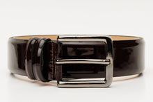 Load image into Gallery viewer, The Dodoma Burgundy Patent Leather Belt