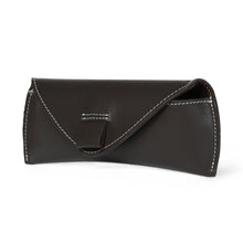 Load image into Gallery viewer, Brown Guard Leather Sunglass Case
