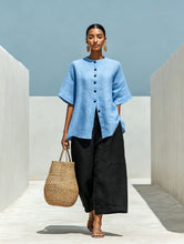 Load image into Gallery viewer, Linen Blend Cardigan Top &amp; Cropped Wide-Leg Pants Set – 5 Colors S–3XL