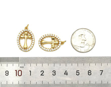 Load image into Gallery viewer, CZ Cross Charm, Sku#JL89