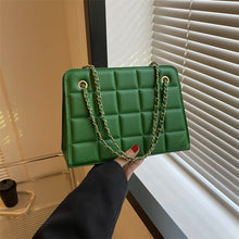 Load image into Gallery viewer, Plaid Bag Womens Small Diamond-Pattern Embroidered Grid Shoulder Bag