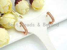 Load image into Gallery viewer, CZ Double Row Huggie Earring, Sku#J251