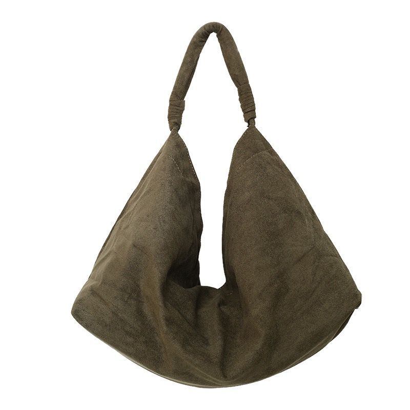 Women's Large-Capacity Suede Shoulder Bag – Casual Everyday Handbag