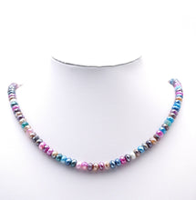 Load image into Gallery viewer, Mystic Mixed Color Banded Agate Rondelle Faceted Beads, Sku#UA296C