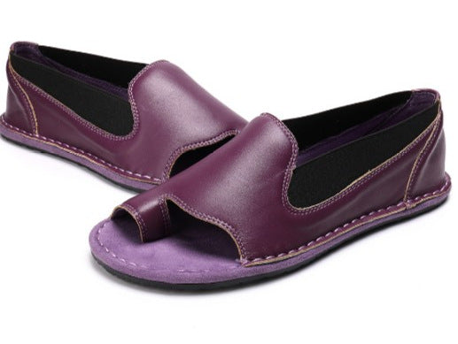 Summer Fashion Sandals - Round Toe Slip-On Sandals