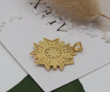 Load image into Gallery viewer, CZ Sunflower Charm, Sku#LK624