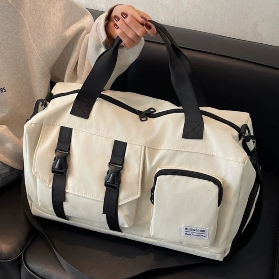 Premium Waterproof Travel Tote Bag - Large Capacity Men's Luggage Storage