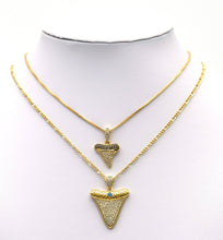 Load image into Gallery viewer, CZ Shark Tooth Charm, Sku#LX60