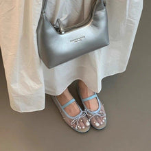 Load image into Gallery viewer, Women's Rhinestone Mesh Ballet Flats | Slip-On Round Toe Flat Shoes
