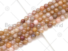 Load image into Gallery viewer, Mystic Natural Rutilated Jade Round Faceted Beads, 6mm/8mm/10mm/12mm Genuine Beads,15.5'' Full Strand, Sku#UA227