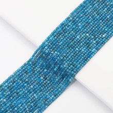 Load image into Gallery viewer, Genuine Blue Apatite Faceted Cube Beads, 2.5mm, Sku#U1527