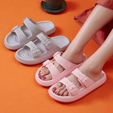 Load image into Gallery viewer, Women's Platform Buckle Sandals - Soft EVA Sole Summer Slippers