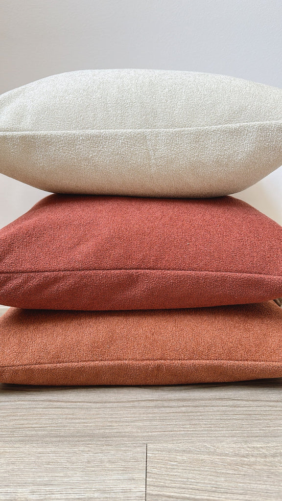 Cream Sherpa Lumbar Pillow Cover