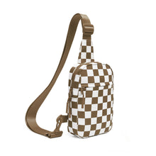 Load image into Gallery viewer, Waterproof Plaid Crossbody Bag - Lightweight Travel Sling Bag for Women &amp; Men