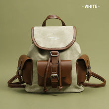 Load image into Gallery viewer, Women's Large Capacity Retro Color Block Textured Backpack – PU Leather Travel &amp; Daily Bag