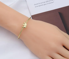 Load image into Gallery viewer, Thin Star Anchor Elephant Bangle, O108C