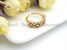 Load image into Gallery viewer, CZ Pavé Band Open Ring, Sku#X163